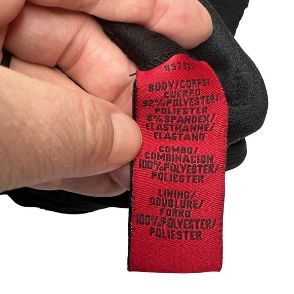 JS Collections Strapless Bodycon Woven Stretch Bandage Little Black Dress 8 - Picture 8 of 8